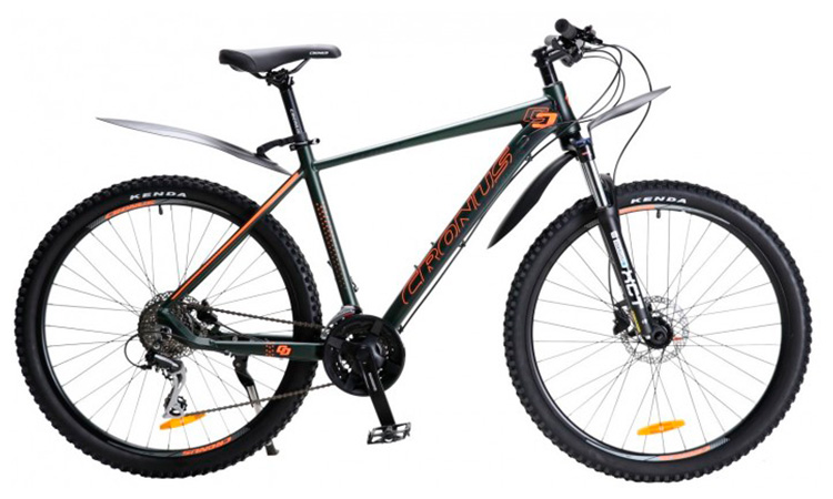 Фотография Велосипед Cronus Fantom 27,5" 2020, размер L, Черно-оранжевый